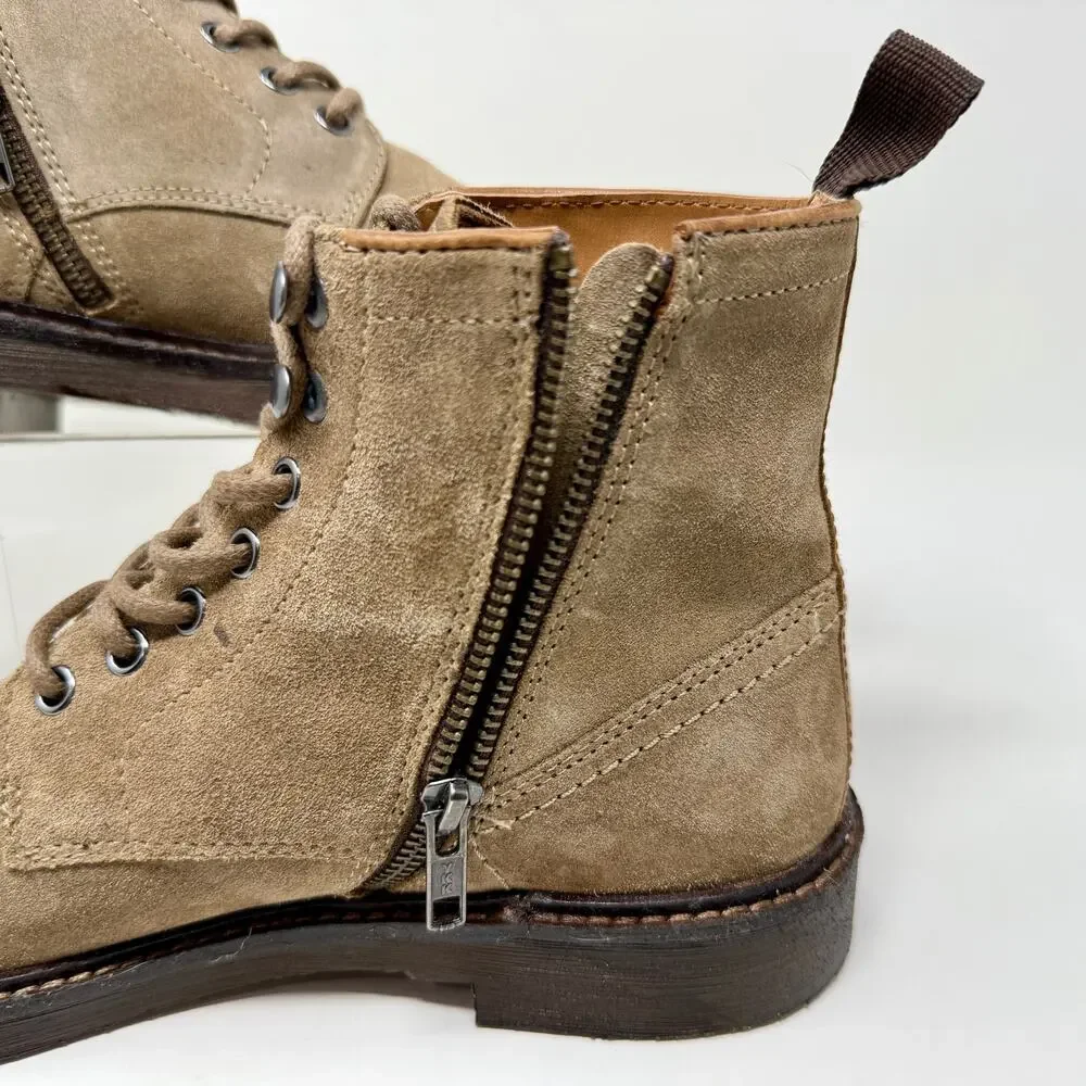 Steve Madden Ankle Boots Cap Toe Suede Brand New W/O Box Mens 9 Brown S-1539